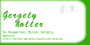 gergely moller business card